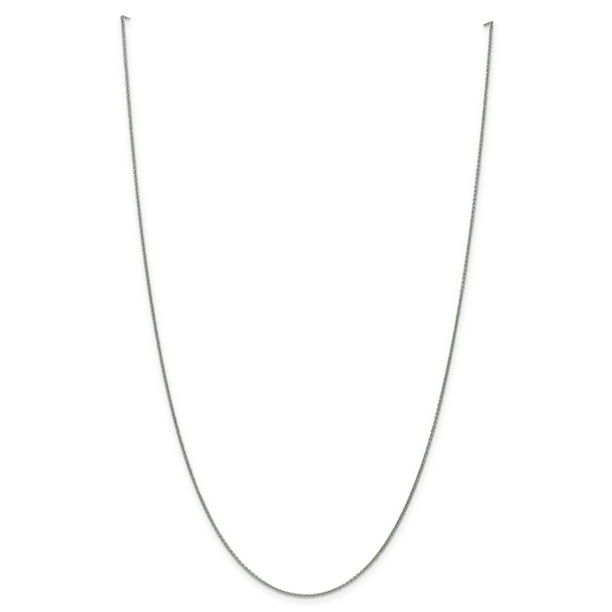14k WG 1mm Cable Chain 